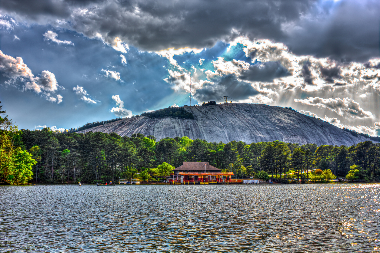 Panoramic Image of Stone Mountain, GA